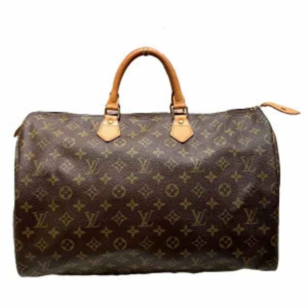 Louis Vuitton Monogram Speedy brown Boston Bag